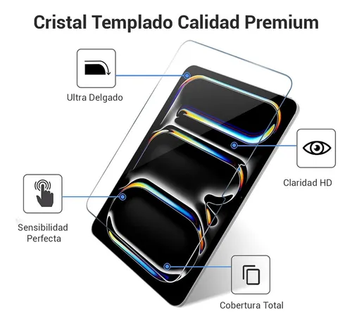 . 2 Piezas Mica Cristal Templado Para iPad Air 11 Inch M2