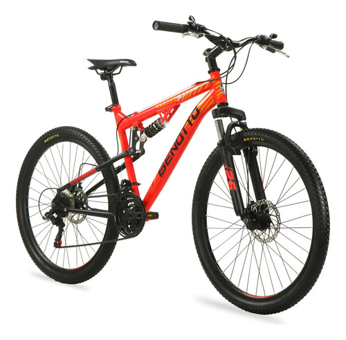 Bicicleta Benotto Montaña Blackcomb R26 21v Doble Suspensión
