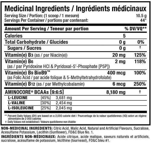Aminoacidos Allmax Aminocore Bcaa 30 Servicios Fruit Punch