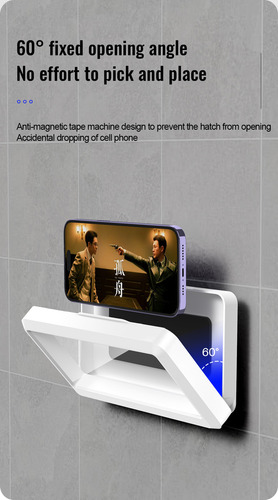 Soporte Para Teléfono Celular Para Cabina De Ducha De Baño I