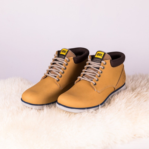 Bota Borcego De Hombre Oxigeno Cuero Vacuno Originales