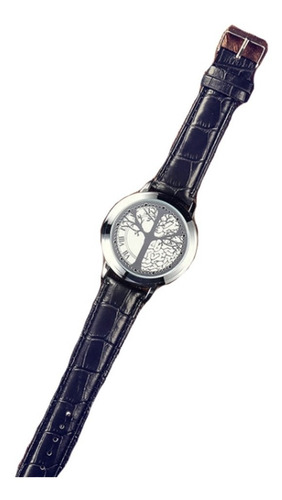 Excelente Reloj Led Touch-luz Caratula Árbol Hombre O Mujer Correa Negro 2/piel