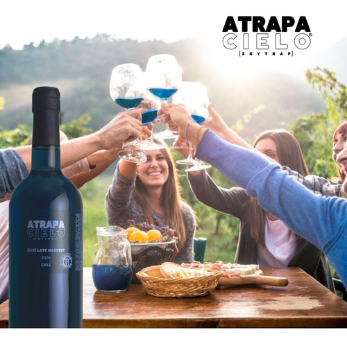 Vino Azul Atrapacielo Con Cajas Termicas - 5 Botellas 750ml