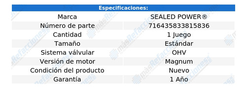 Jgo Bujes Árbol Levas Std Ram 1500 Van 98 Al 03 Sealed Power