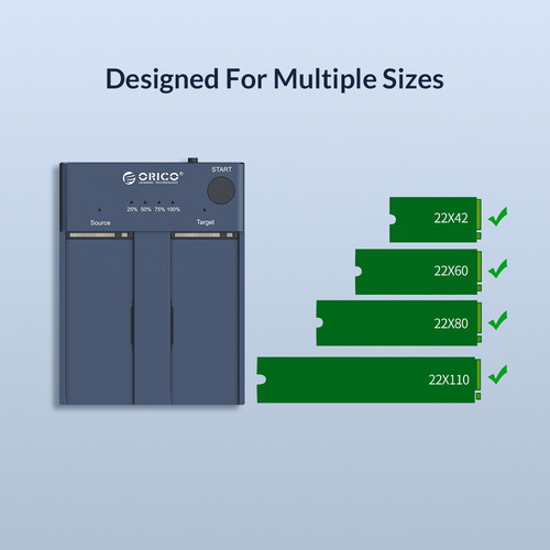 Carcasa Doble De M.2 Nvme Ssd Orico