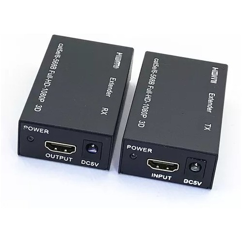 Extensor Video Audio Digital 60mts Hdmi Cable Red Utp Rj45