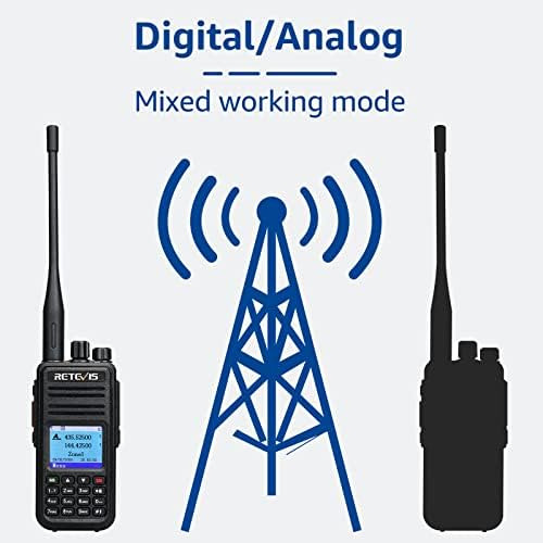 Retevis Rt3s Radio Dmr De Doble Banda, Radio Analógica De 2