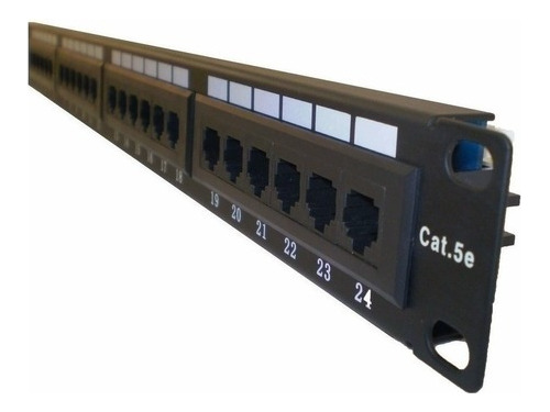 Patchera Patch Panel 24 Puertos Bocas Jack Cat 5e