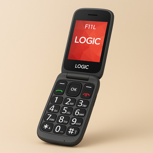 Celular Almeja Logicf11 Adulto Mayor Batería Larga Botón Sos