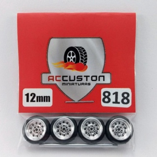 Rodas P/ Customização Ac Custon 818 - 12mm - Escala 1/64