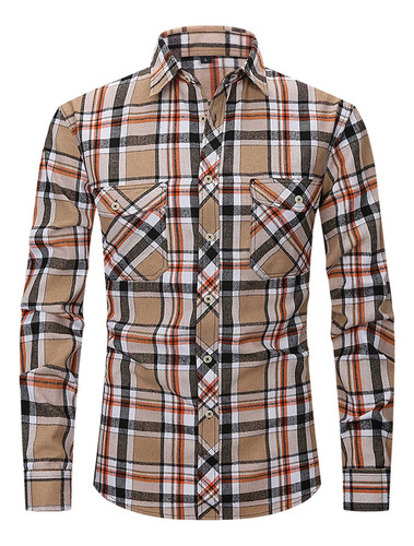 Y New Camisa Casual A Cuadros Para Hombre, Holgada, Juvenil,