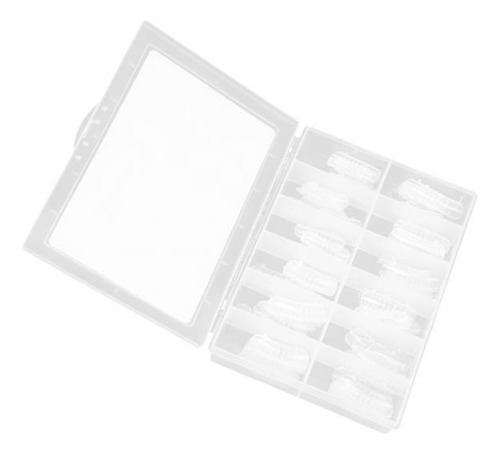 2 Kit De Uñas Transparentes Con Escala 01, 2x120 2 Piezas
