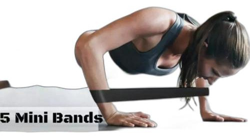 Kit 5 Faixas Elásticas Thera Band Exercícios Em Casa