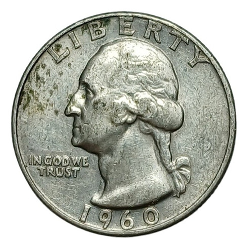 Estados Unidos - Quarter Dollar 1960 D - Km 164 (ref 088)