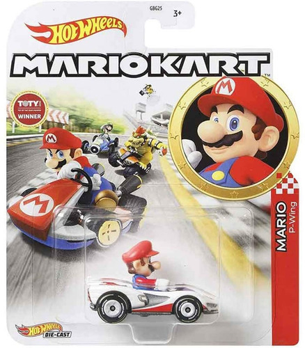  Hotwheels Mariokart Mario P-wing Color Rojo