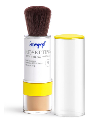Supergoop! (re) Setting 100% Polvo Mineral, Mediano, 0.15 On