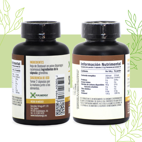 Kit Aguaje Complex + Shatavari | 60 Cápsulas | Kukamonga | Ingredientes Naturales | Balance Hormonal