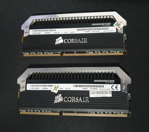 Imagem 2 de 7 de Corsair Dominator Platinum 16gb (2x 8gb), Ddr3, 1600mhz