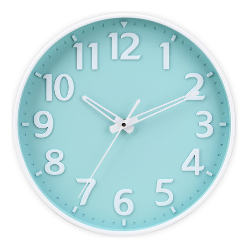 Tohooyo Reloj De Pared De 12 Pulgadas, 3d, Gran Numero, Func