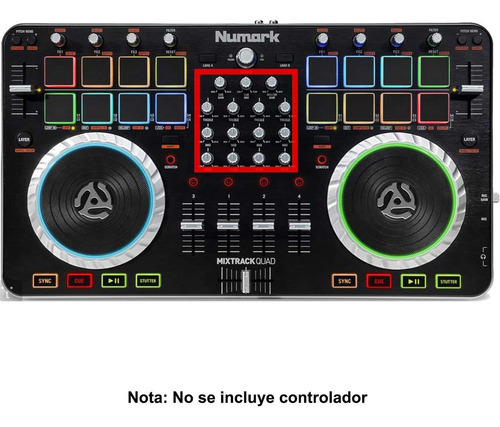 15 Super Knobs Chroma Caps Djtt Numark Mixtrack Quad