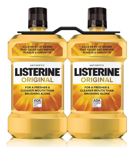 Listerine Enjuague Bucal Antiséptico Original 1,5 Lt 2pz