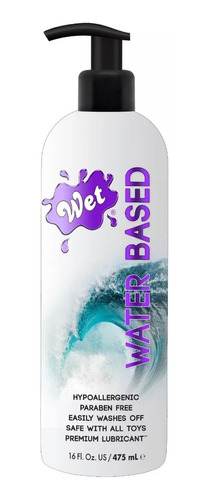  Lubricante Wet Original 16 Onzas / 475ml Base Agua Sin Olor