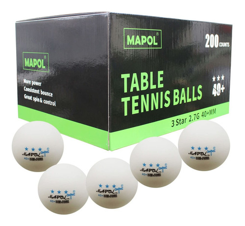 Mapol 200 Pelota Tenis Mesa Entrenamiento Avanzada 3 Ping