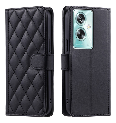 Funda De Piel Con Tapa Para Oppo, Diseño De Bandolera Tipo C