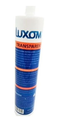 Silicona Acetica Cartucho 280ml Transparente Luxom