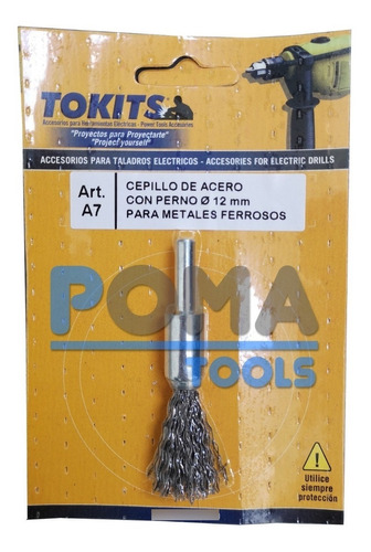 Cepillo Descarbonizador Ø12mm Acero Taladro Quita Oxido Tks