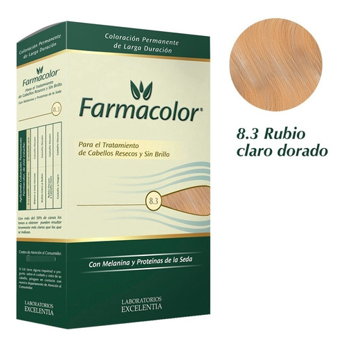 Farmacolor Kit Rub Cla Dorad N°8.3 X 1 Estuche. De Fábrica.