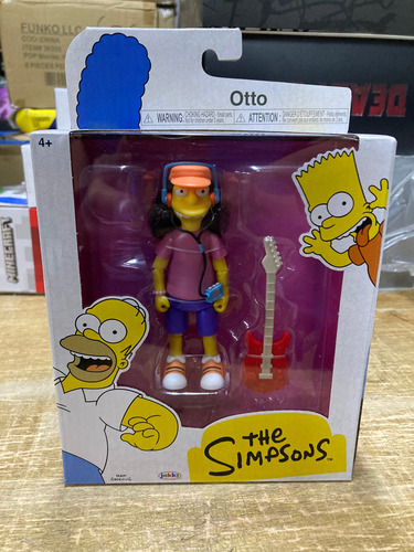 Otto Con Guitarra Los Simpsons Wave 5 Jakks Pacific Original