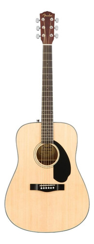 Guitarra Acústica Fender Classic Cd-60s Para Zurdos Natural