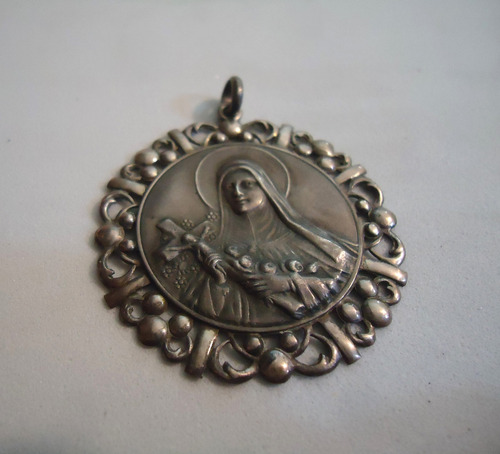 Medalla De Plata De Santa Teresita,cv (Usado)