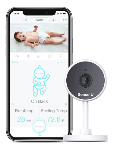 Monitor Para Bebés Con Cámara Wifi Hd De 1080p Y Audi...
