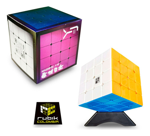 Cubo 4x4 Rubik + Base Moyu Yj Yusu V2 M Magnetico Speedcube