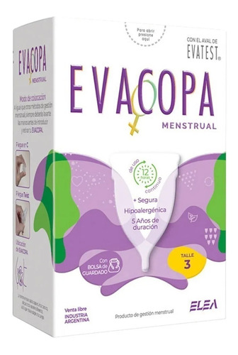 Evacopa Menstrual Copita De Silicona Reutilizable Ecologica