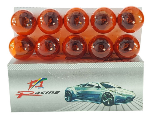 Bombillo 1073 12v 21 5w 1 Contacto Ambar Caja 10 Unidades