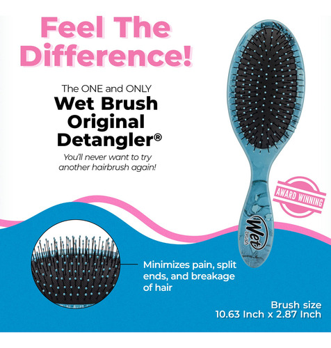 Cepillo Desenredante Wet Brush Original Arctic Blue Para Tod