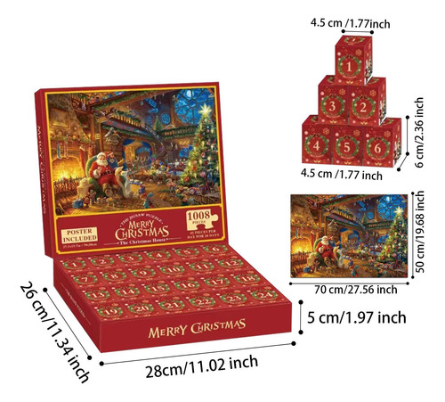 Rompecabezas Del Calendario De Adviento Rompecabezas Del Cal