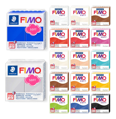 Fimo Soft Starter Pack 12 X 1.98 Oz Bloques Multicolores Por