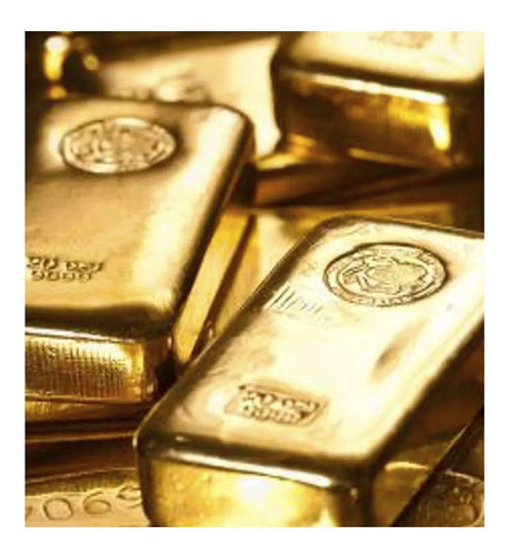 Vinilo 45x45cm Oro Lingotes Valores Gold Economia Money M2