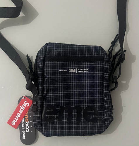 Bolsa Supreme Shoulder Bag Ss24 Preto Lisa Outro Preto
