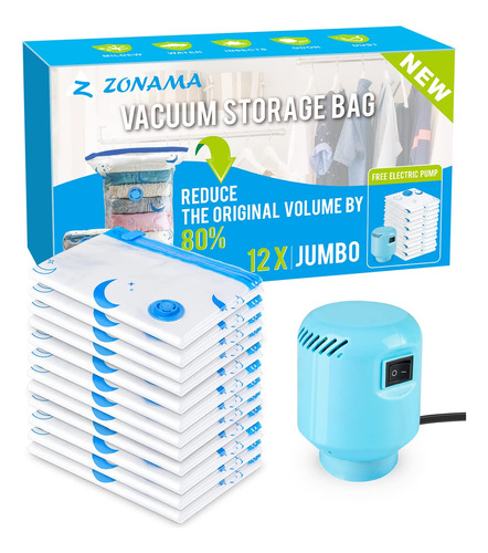 Z Zonama - Bolsas De Almacenamiento Al Vacio Con Bomba De Ai