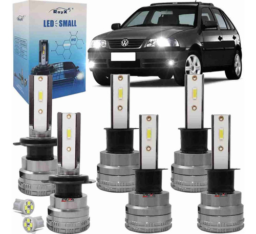 Lampada Ultra Led Small Vw Gol G3 1999 A 2005 Farol E Milha