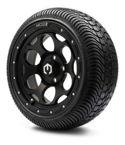 Modz® Combo Neumatico Carrito Golf Dot 14  Militia Negro 205