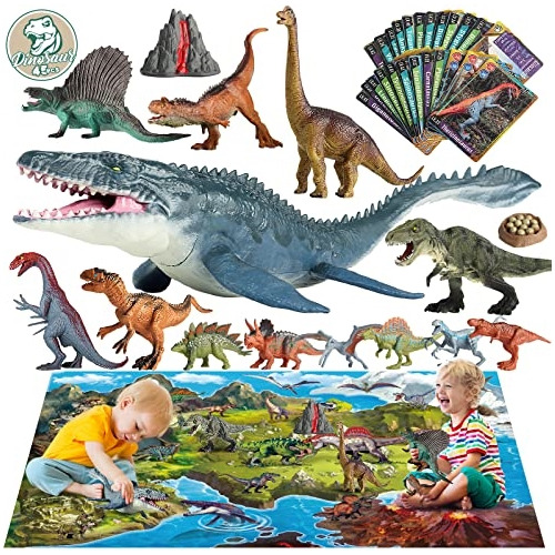 Sets De Muñecos Juguetes De Dinosaurio Dominion Con Tapete