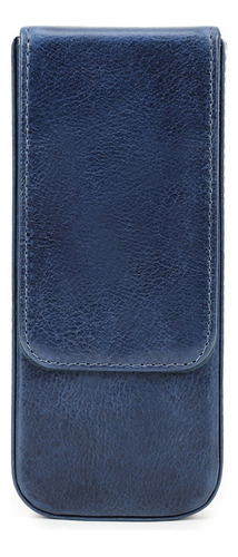 Funda Para Bolígrafo Con 3 Ranuras, Color Azul