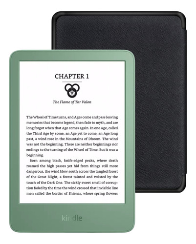 Amazon Kindle 6 Ereader (2024) 16 Gb Matcha + Funda Premium