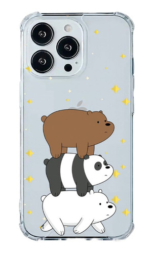 Case Funda Protector Osos Escandalosos Transparente Motorola